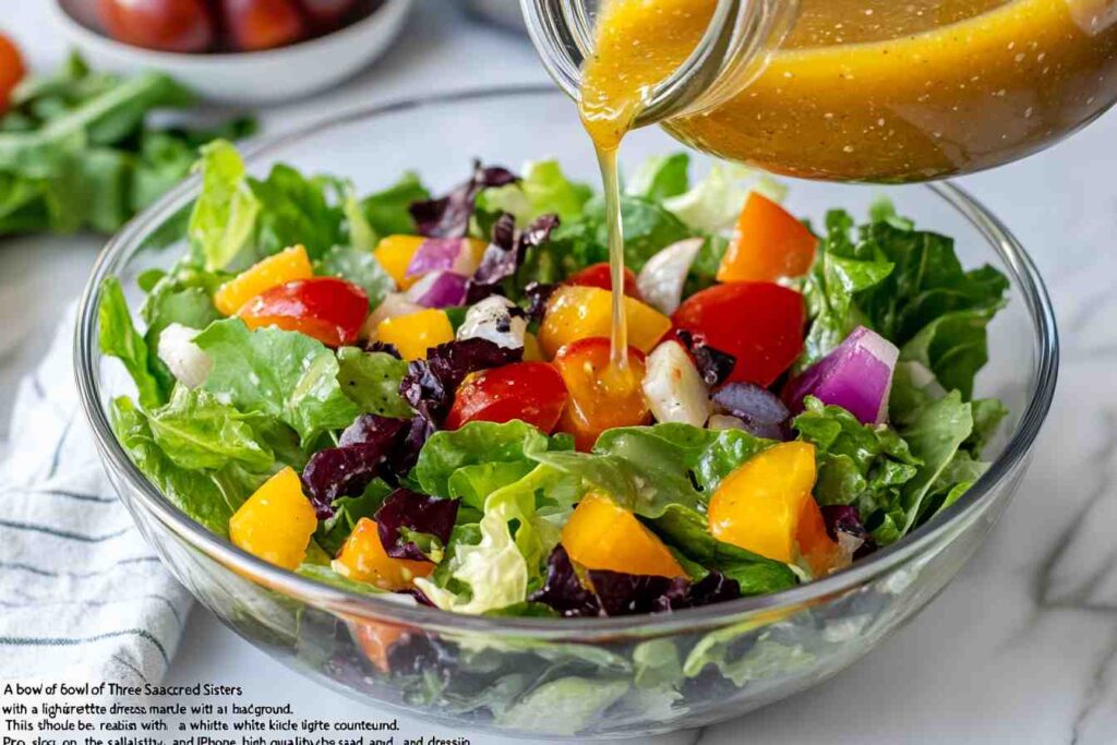  Dressing the Three Sisters Salad.