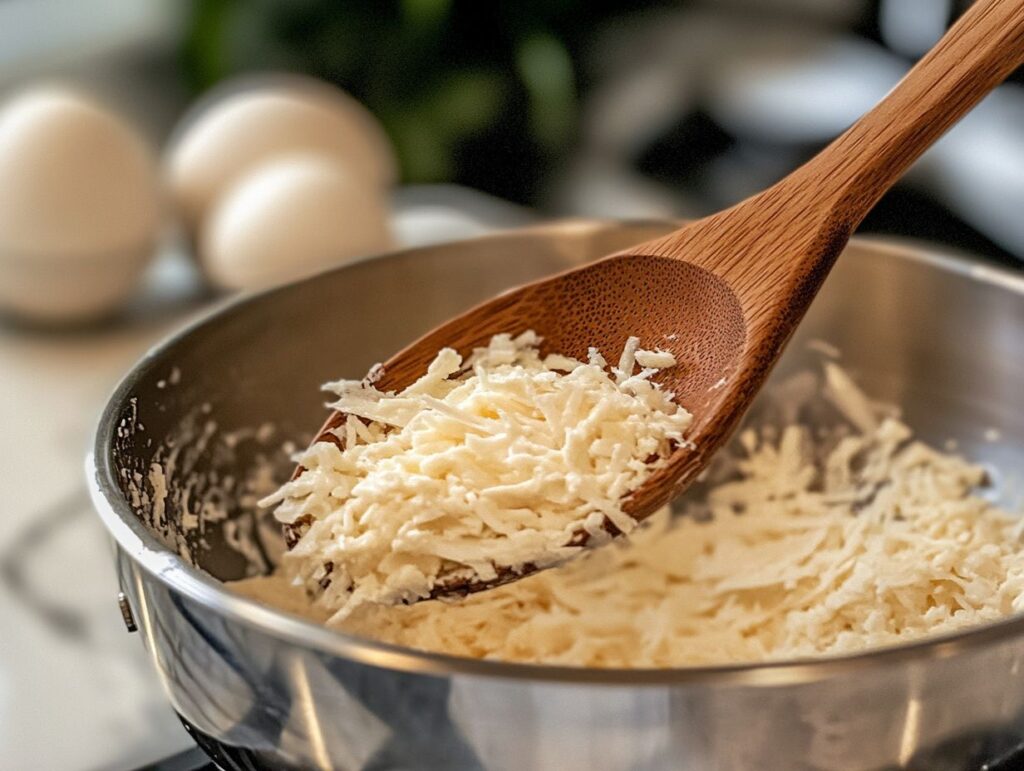 Folding Egg Whites into Soufflé Mixture