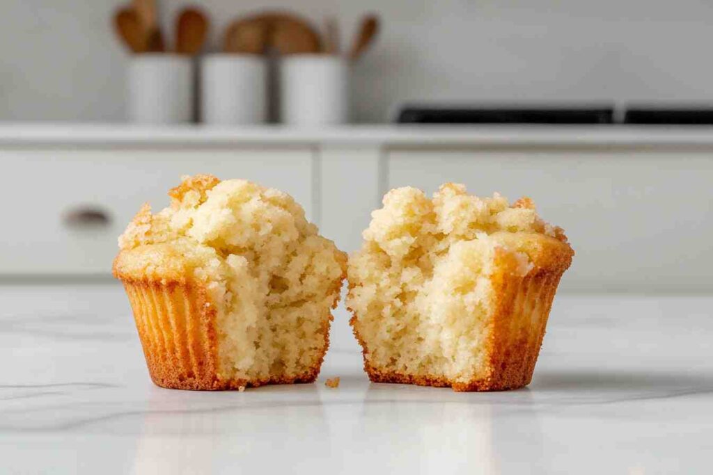 High Muffin Cut in Half