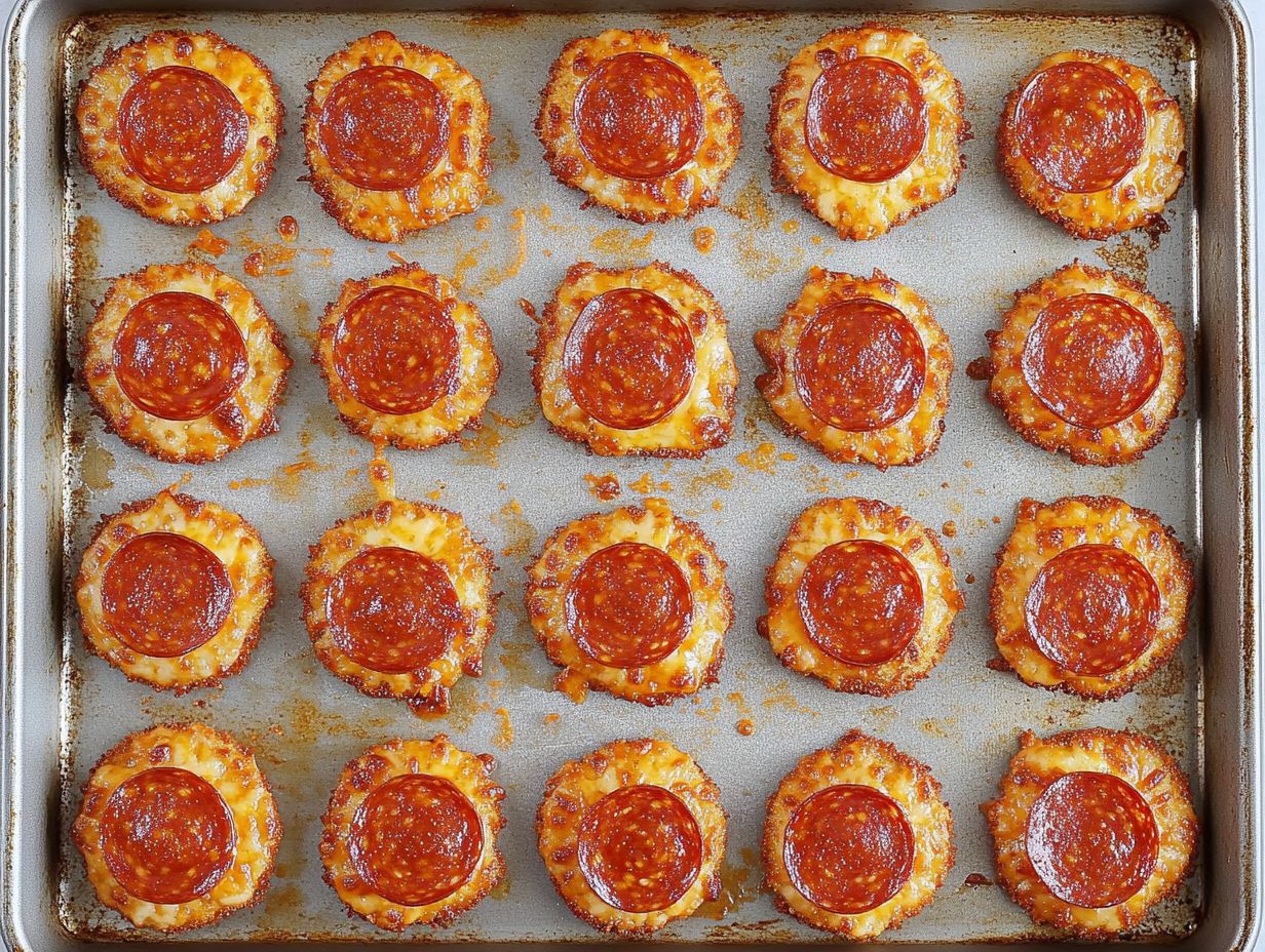 Tray of golden-brown hot pizza bites